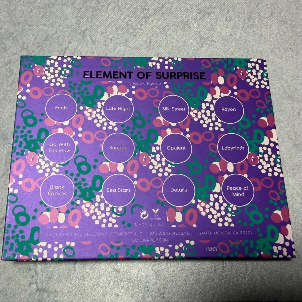 NEW ColourPop Element of Surprise Pressed Powder Shadow Palette